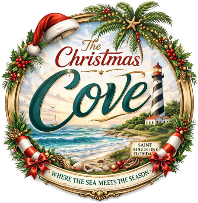 The Christmas Cove — Where the Sea meets the Season — Saint Augustine, Florida